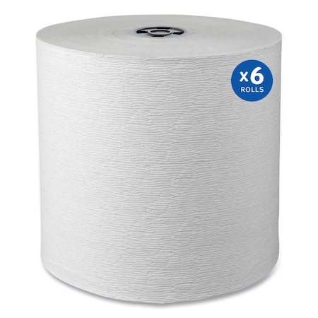 Kleenex Hardwound Paper Towels, 1 Ply, Continuous Roll Sheets, 700 ft, White 25639